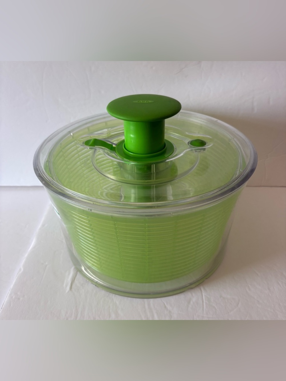 OXO Salad Spinner Green Clear